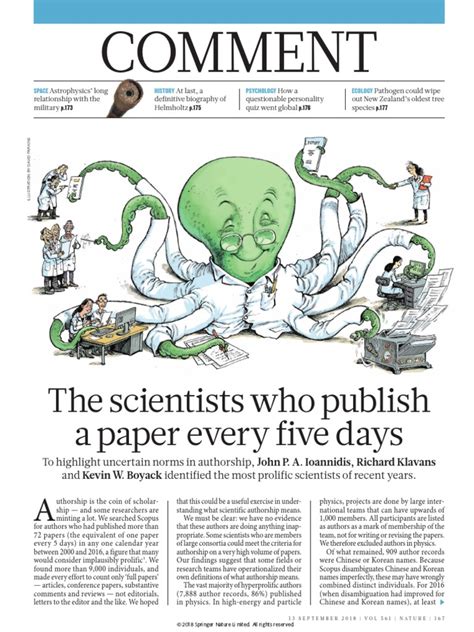 Thousands of scientists publish a paper every five days.